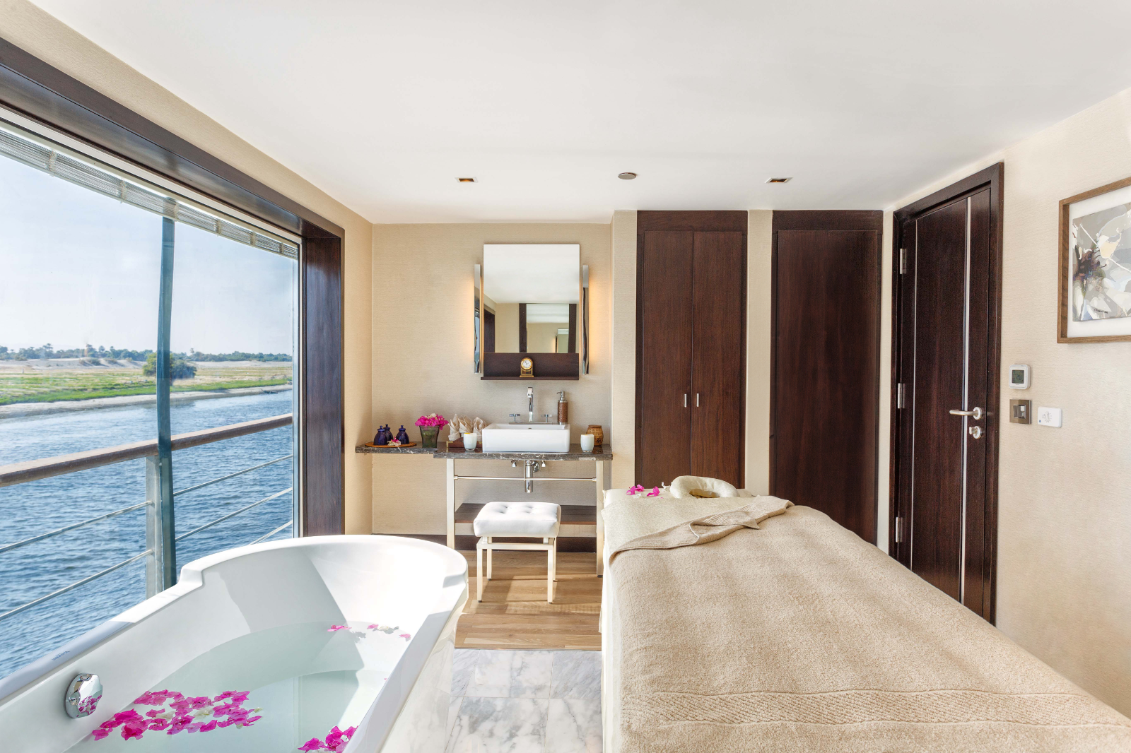 Spa onboard the Oberoi Philae Nile cruiser in Egypt
