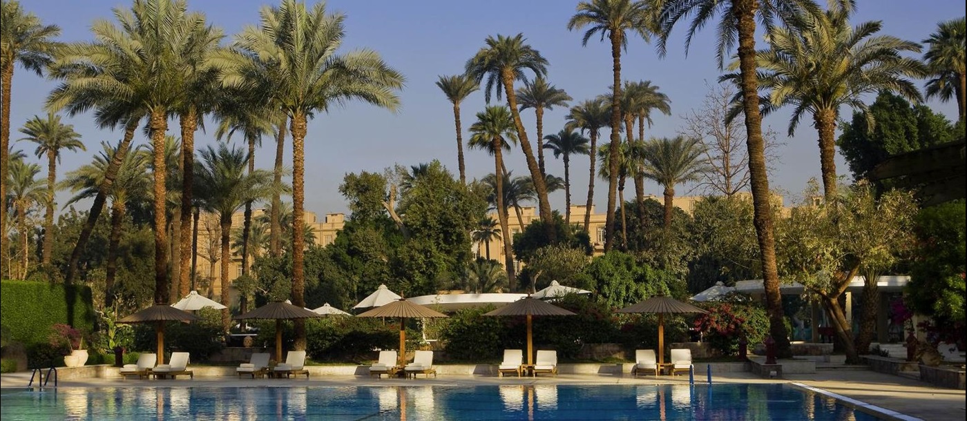 Swimming pool at the Sofitel Winter Palace Luxor