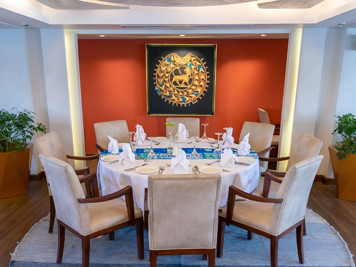 Dining onboard the Sonesta Sun Goddess Nile cruise in Egypt