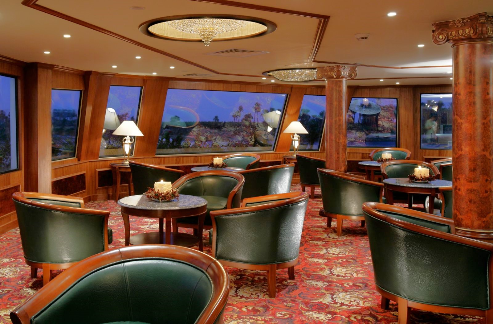Bar onboard the Sonesta St George I  Nile Cruise in Egypt