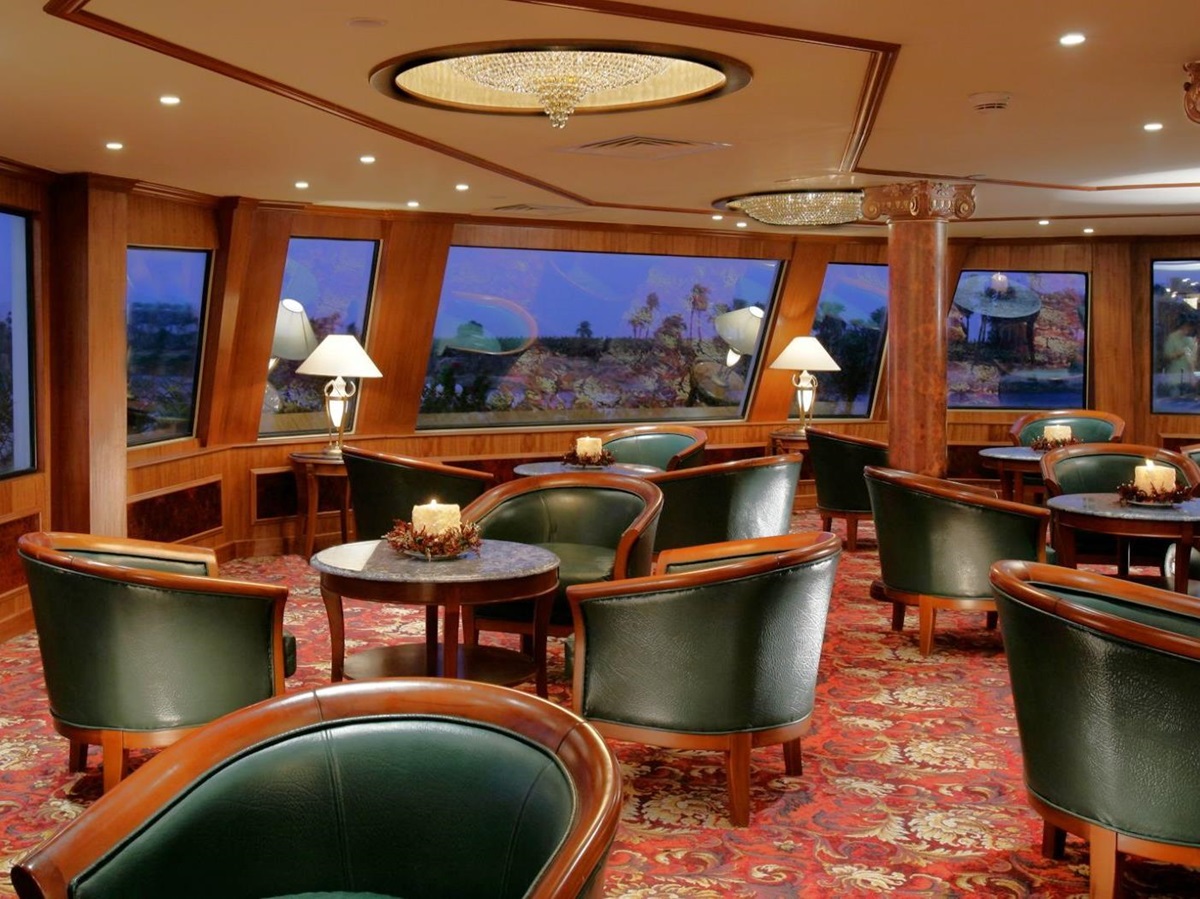 Bar onboard the Sonesta St George I Nile Cruise in Egypt