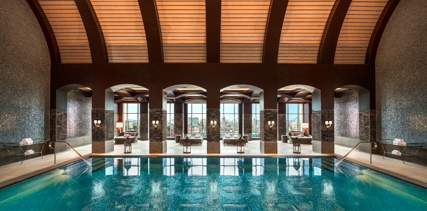 Indoor swimming pool at St Regis Cairo in Egypt