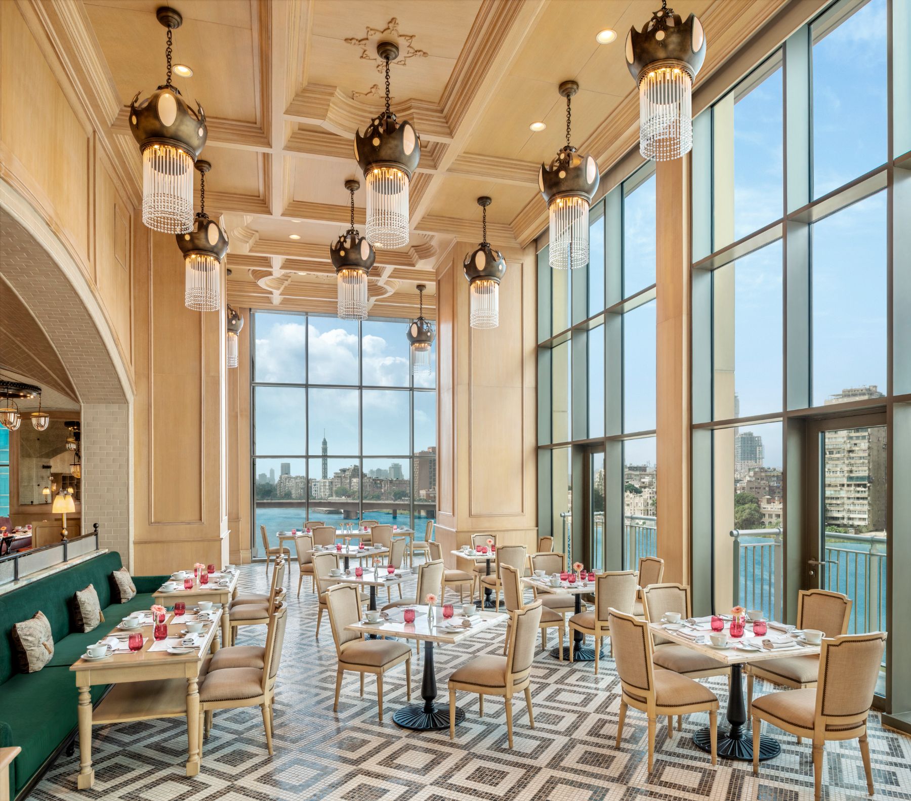 La Zisa restaurant at St Regis Cairo in Egypt