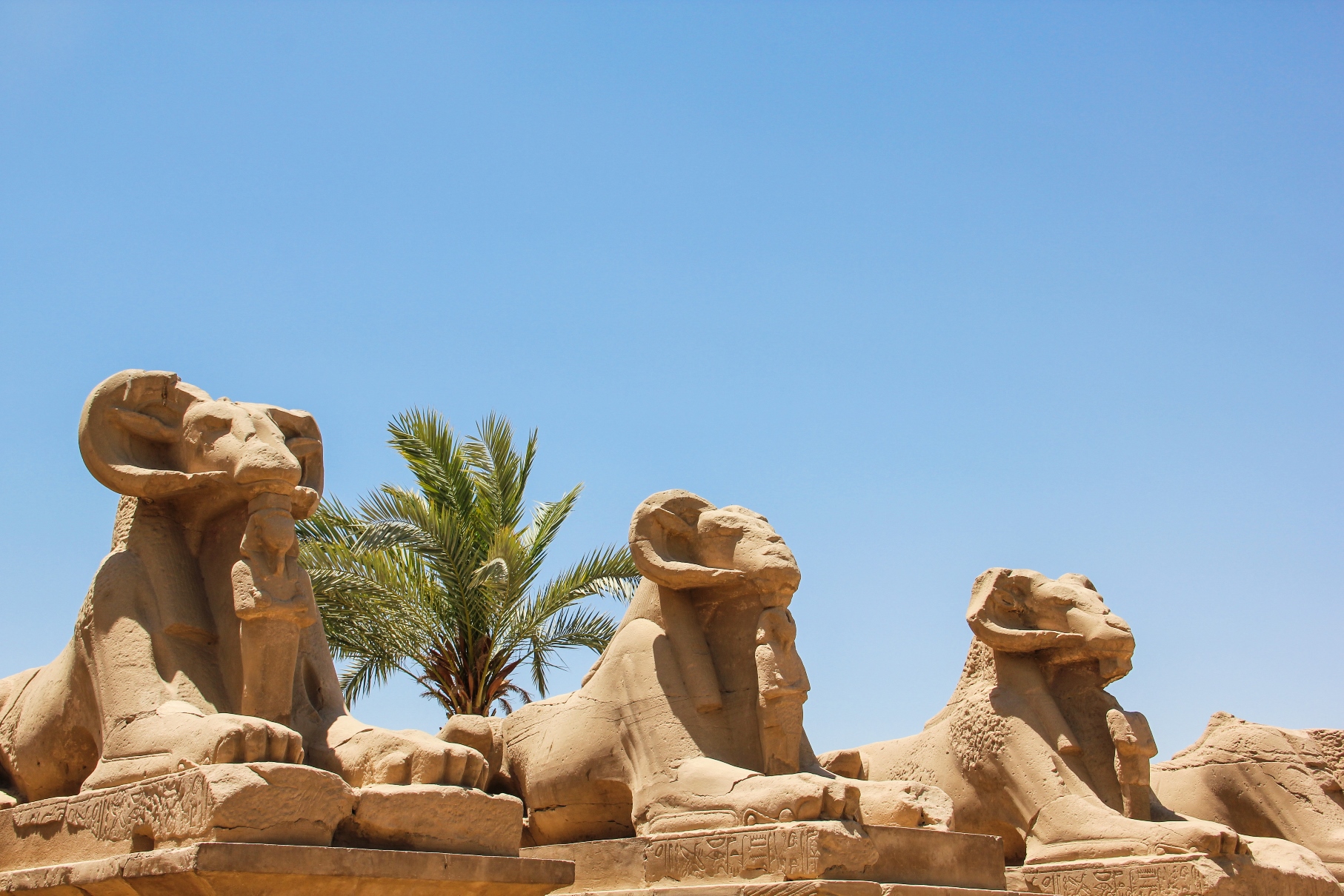 Alley of Ram-Headed Sphinxes at Karnak, Egypt