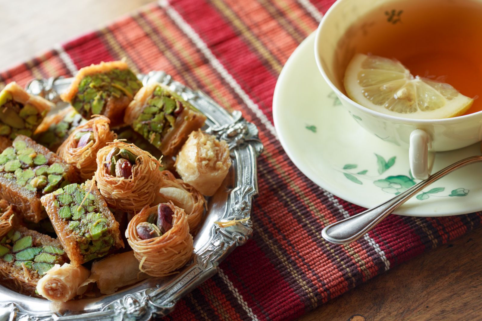 A Baklava tea served in Egypt