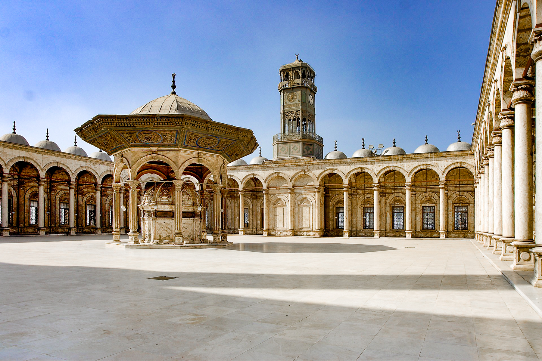 Historic courtyards inside the Saladin Citadel