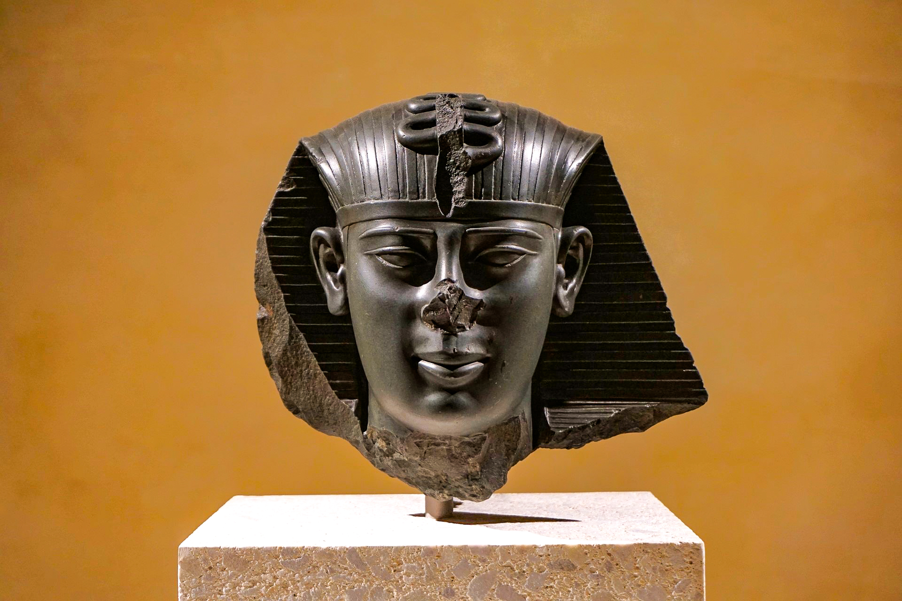 Artefact on display at Cairo's Grand Egyptian Museum