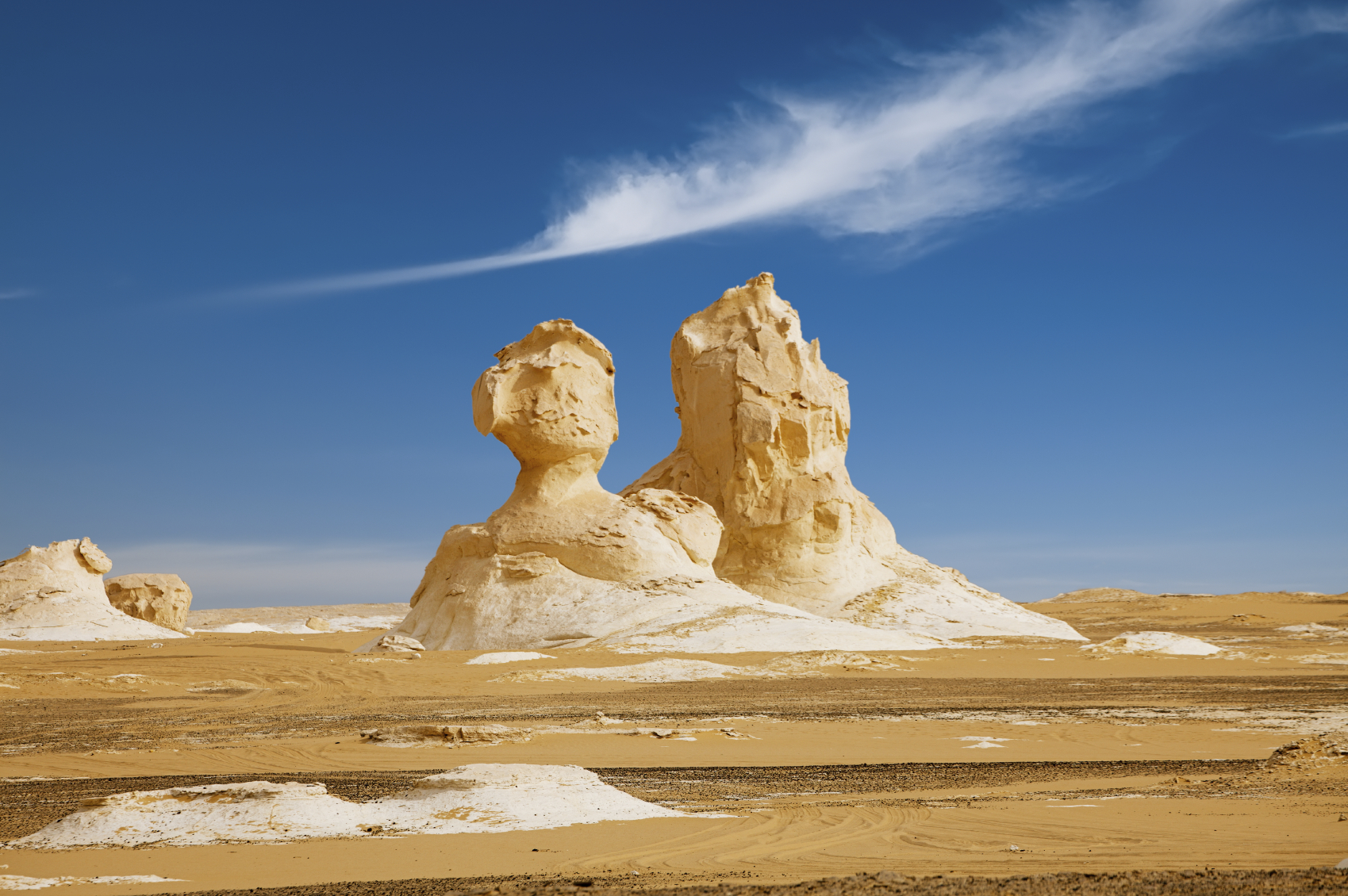 The White Desert in Egypt