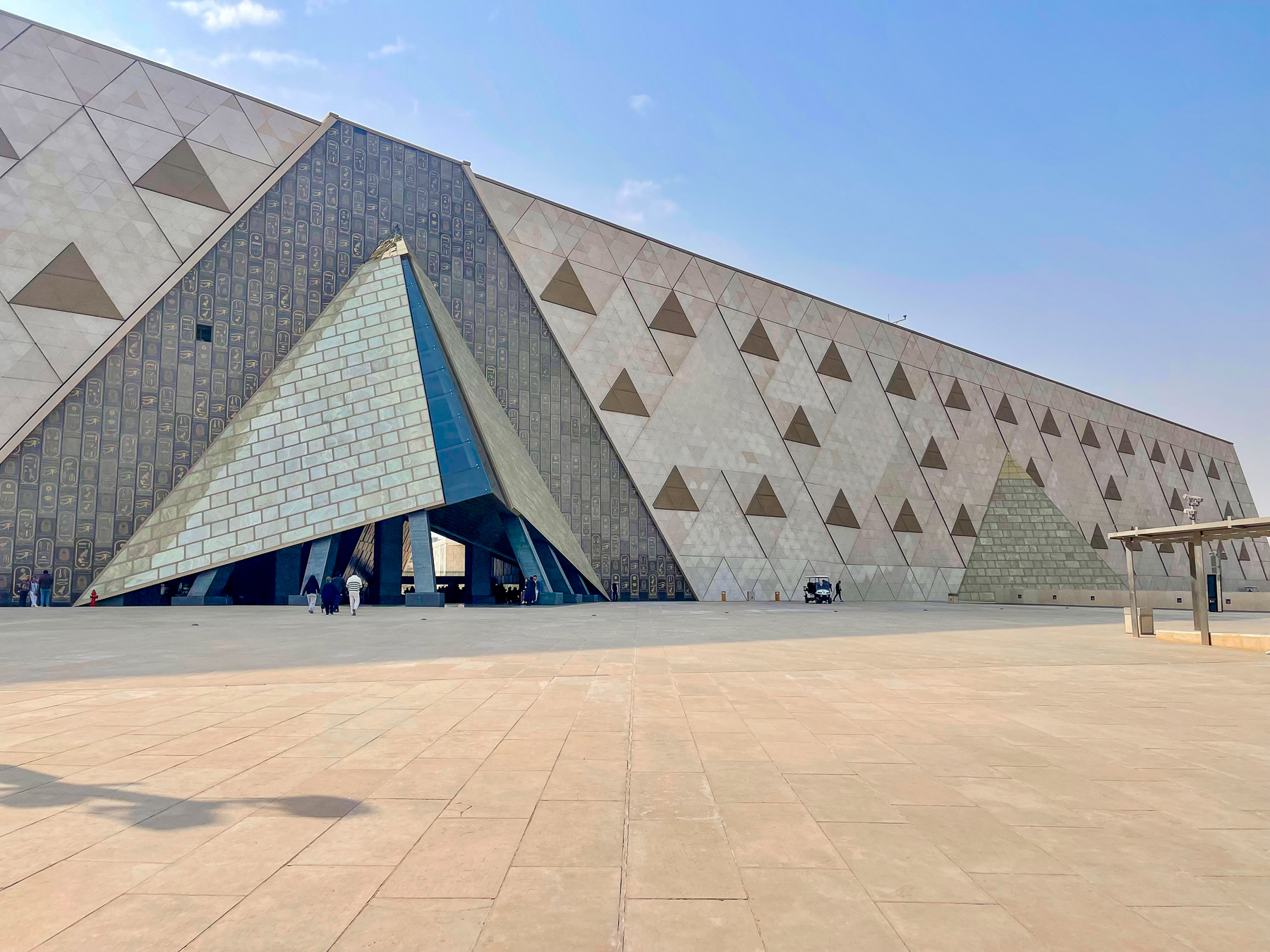 Exterior view of the Grand Egyptian Museum