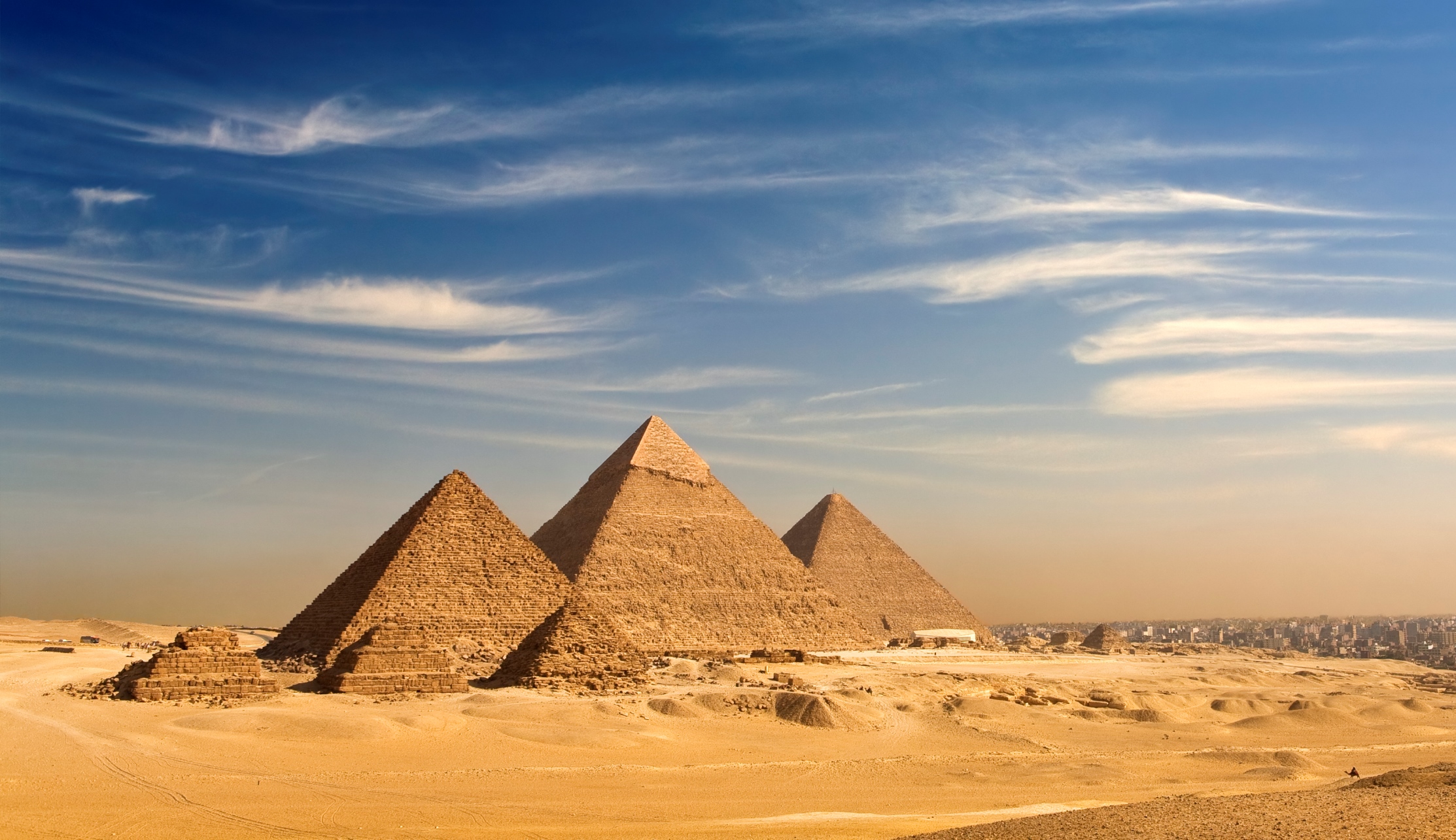 Great Pyramids of Giza, Cairo in Egypt