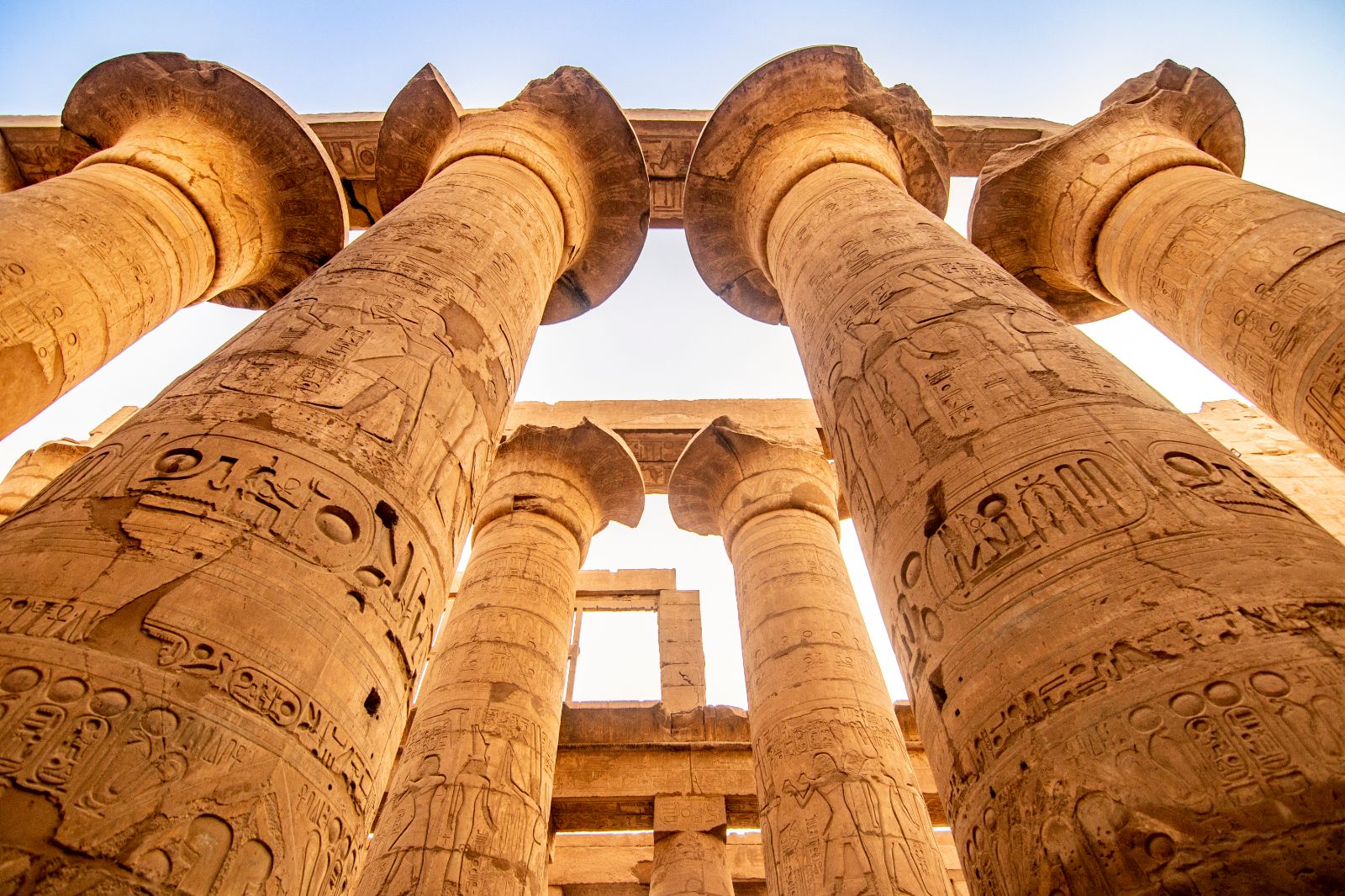 View of the Karnak Temple in Egypt