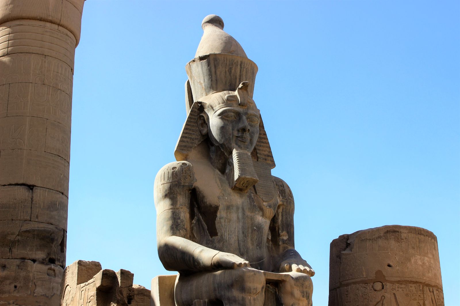 Pharaoh statue in Luxor, Egypt