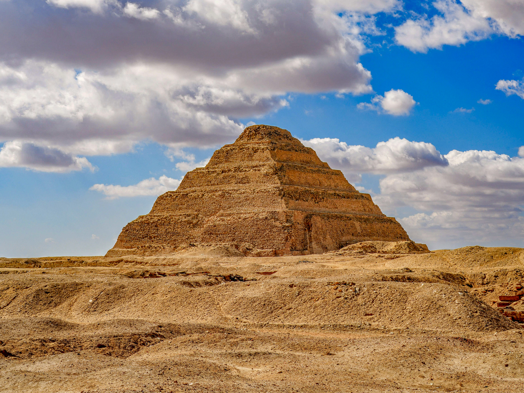Exterior view of Saqqara ruins