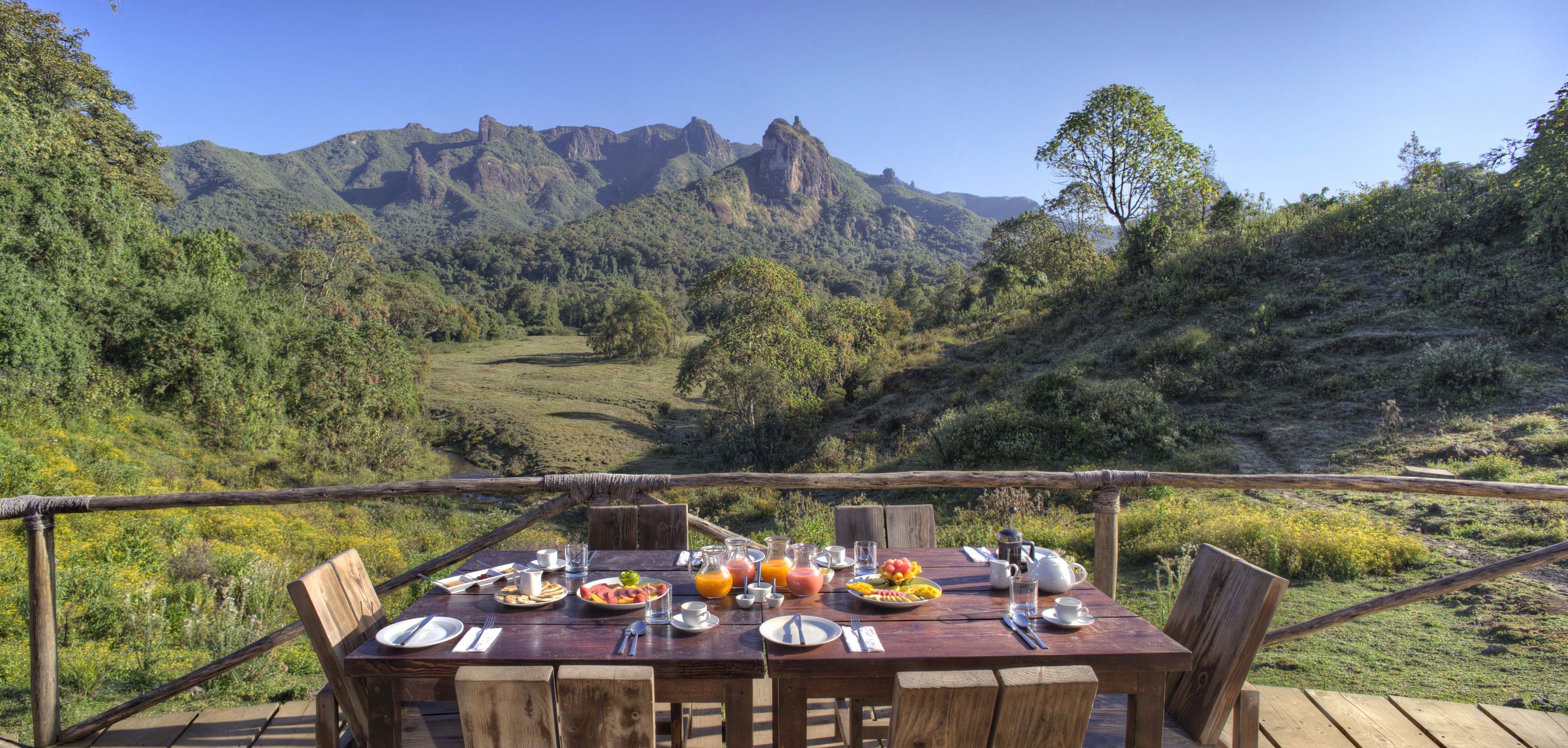 Brakfast  at Bale Mountain Lodge