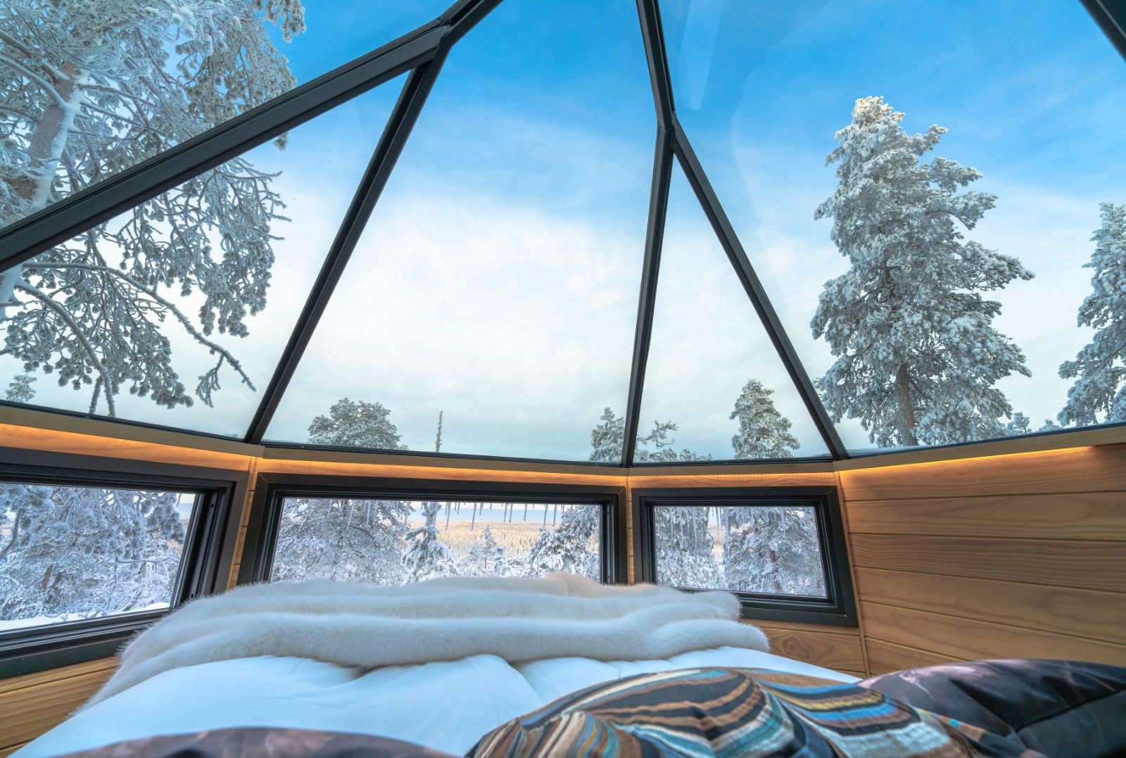 Glass Igloo Suite with Forest View at Luxury Resort Octola in Finnish Lapland