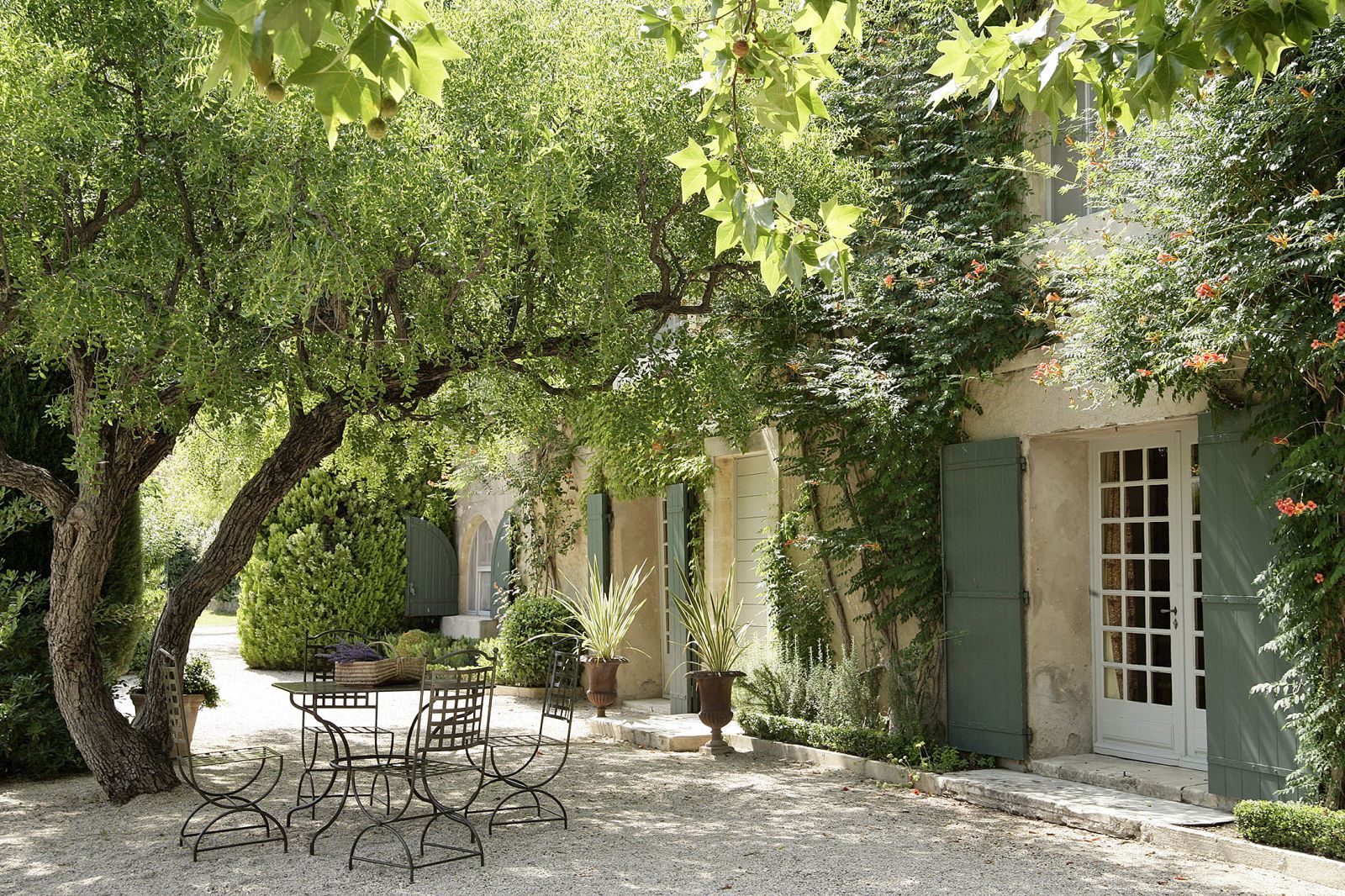 Exterior of Baumaniere, France