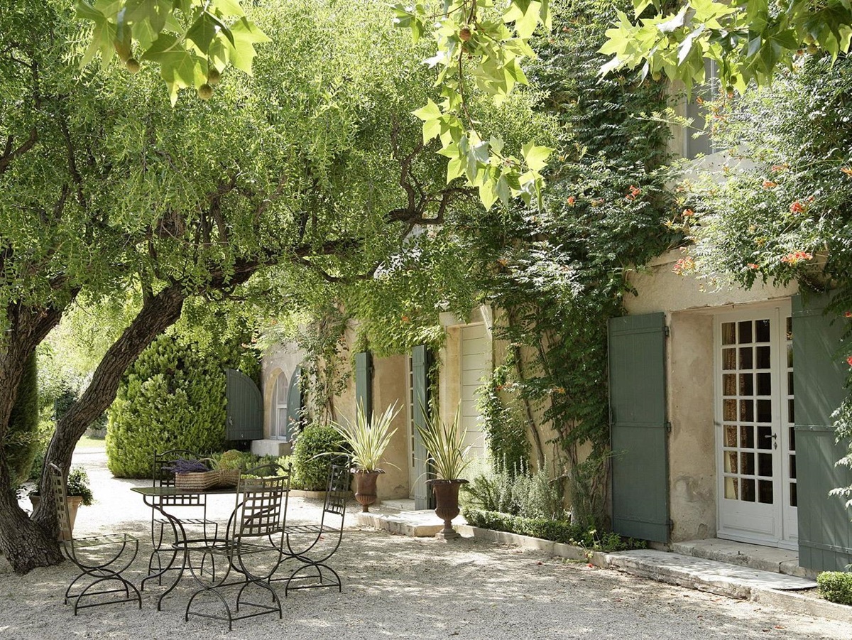 Exterior of Baumaniere, France