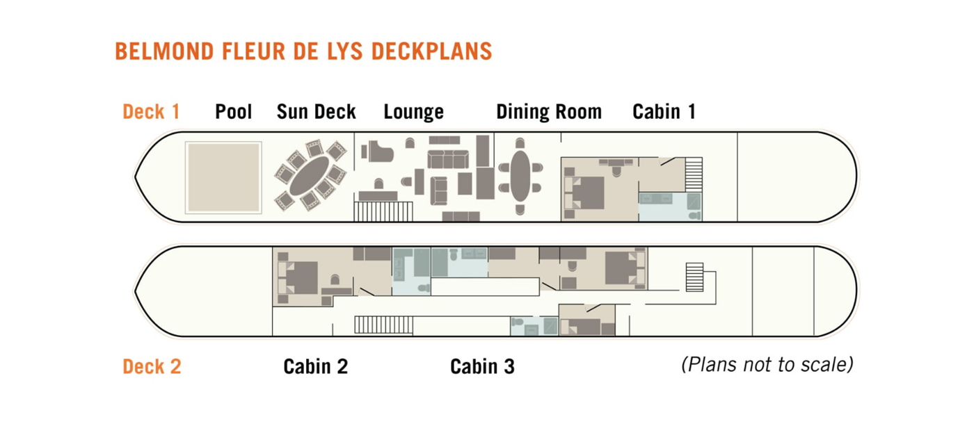 Belmond Fleur de Lys-Deck Plan