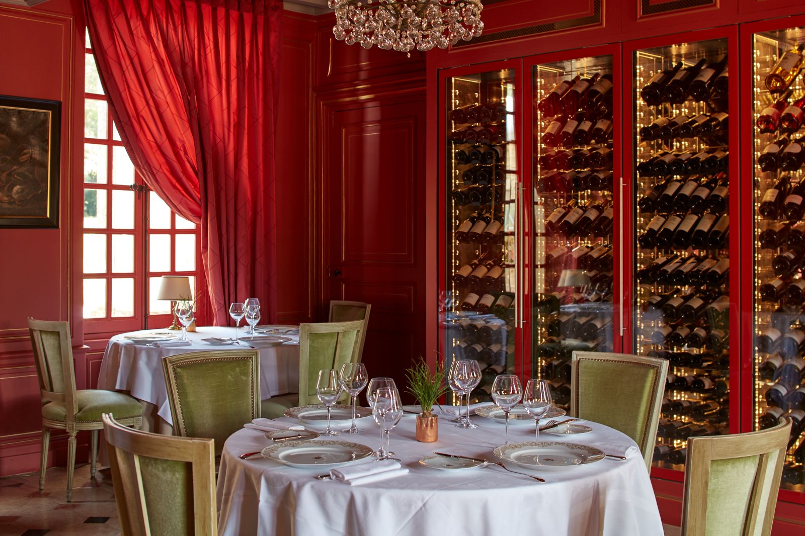 La Seran restaurant at Chateau d'Audrieu in the Normandy region of France