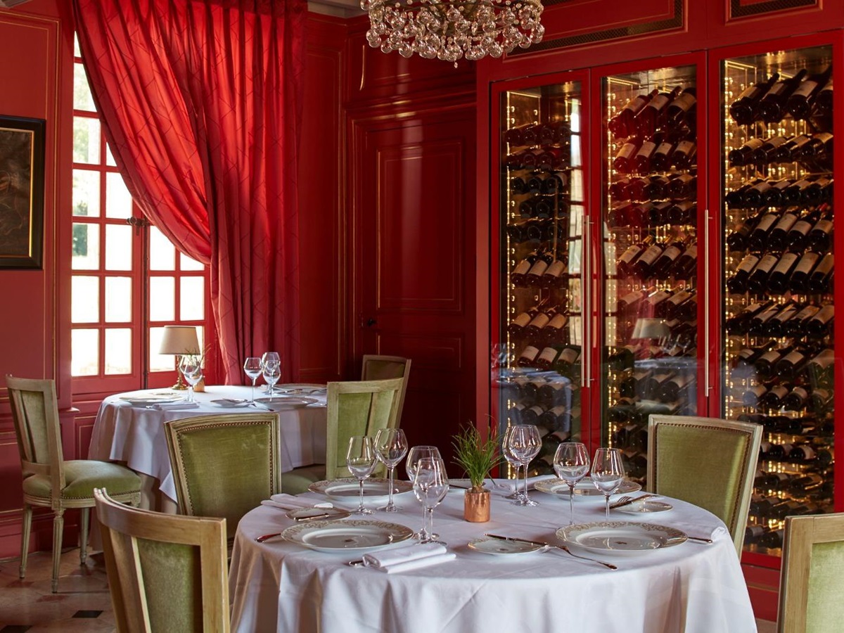 La Seran restaurant at Chateau d'Audrieu in the Normandy region of France