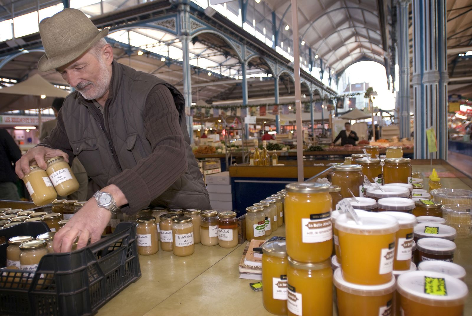 Visit to local market from the Enchante river cruise in France