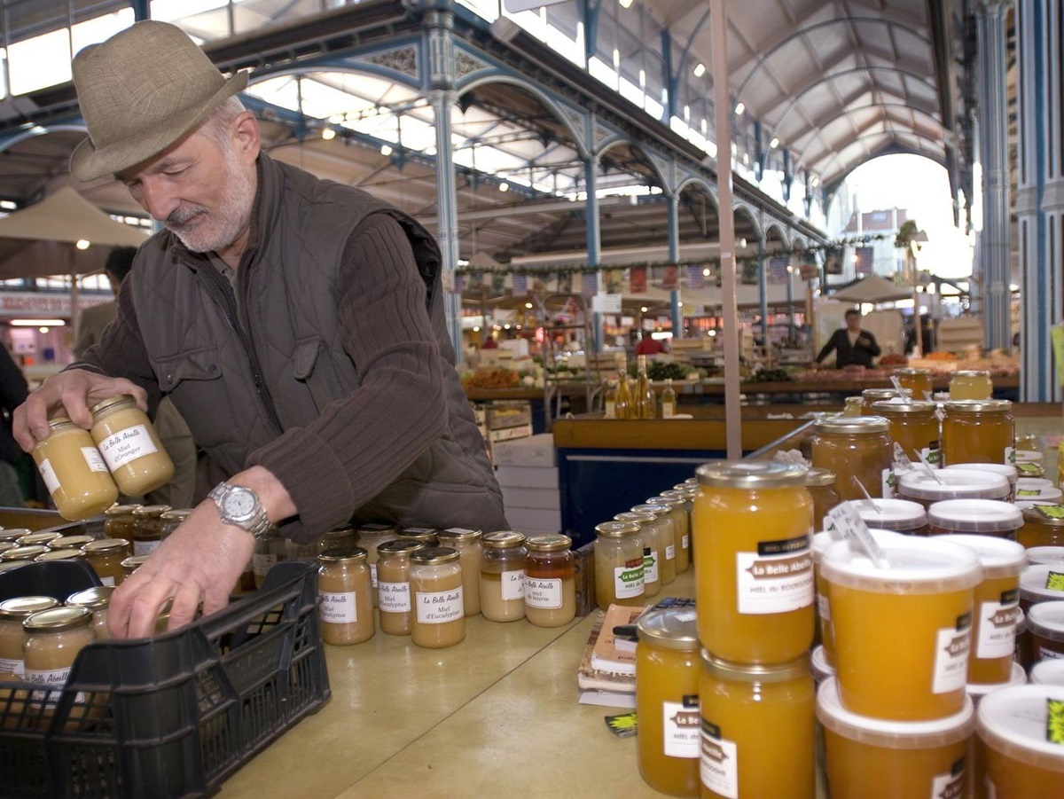Visit to local market from the Enchante river cruise in France