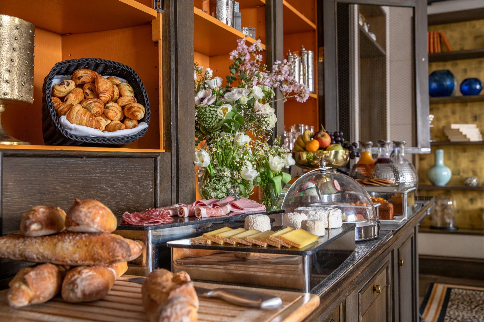 Breakfast buffet at Esprit Saint Germain in Paris, France