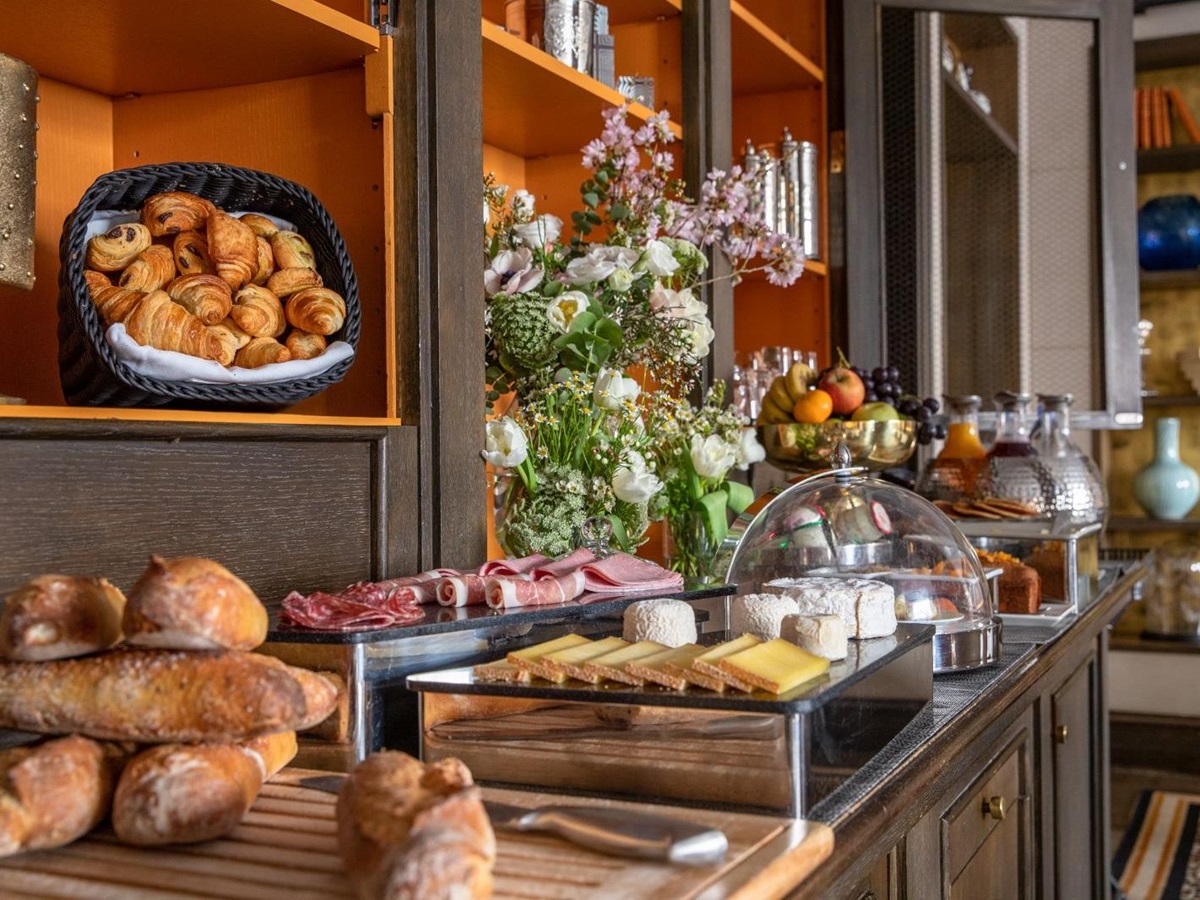 Breakfast buffet at Esprit Saint Germain in Paris, France