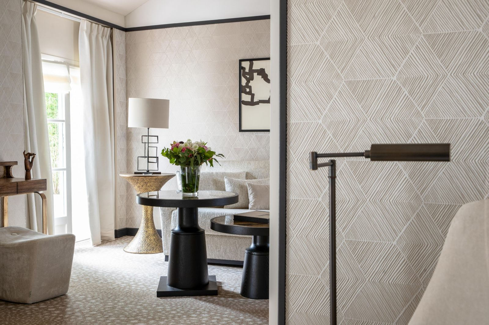 Guest suite seating area at Esprit Saint Germain in Paris, France