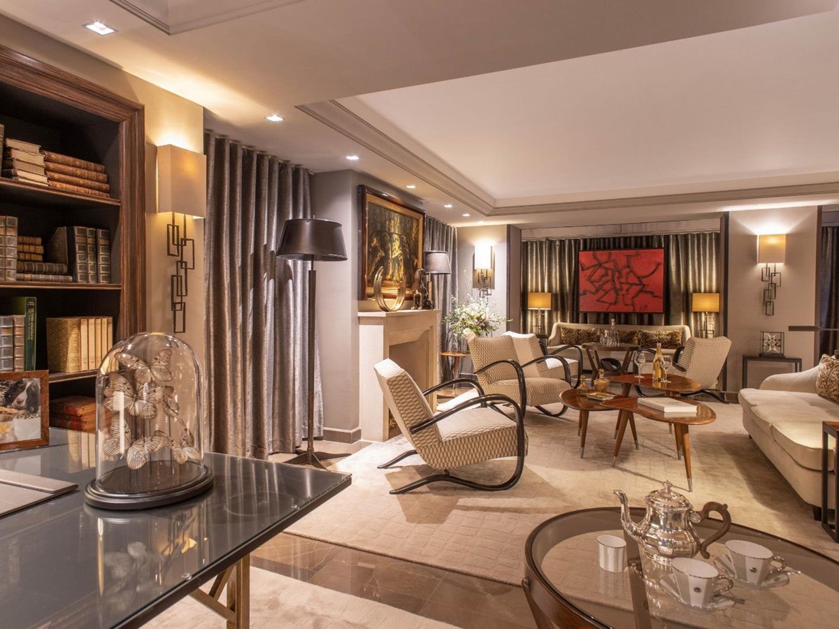 Lounge room at Esprit Saint Germain in Paris, France