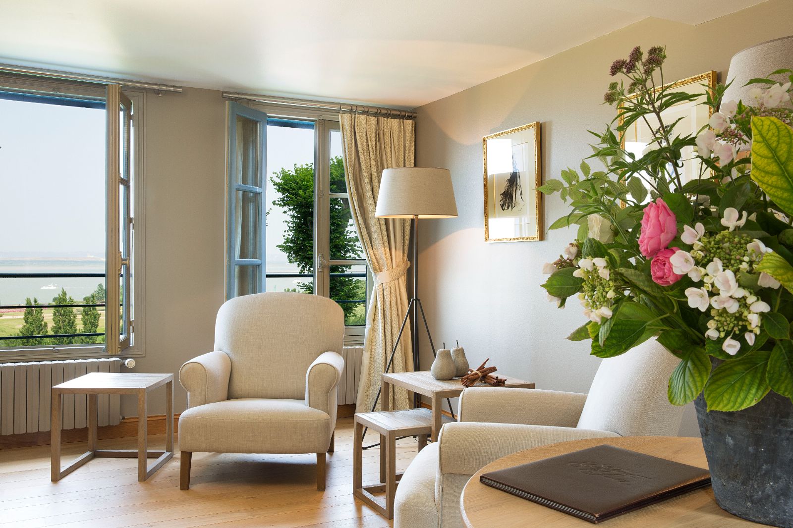 A junior suite at Ferme Saint Simeon in Normandy, France