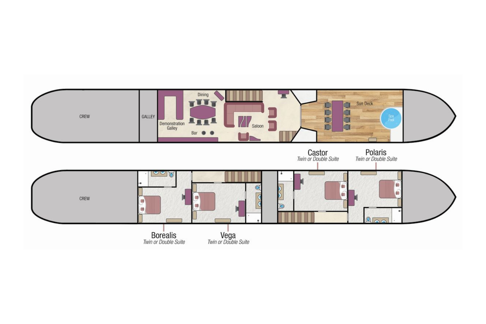 Deck Plan for Finesse - France