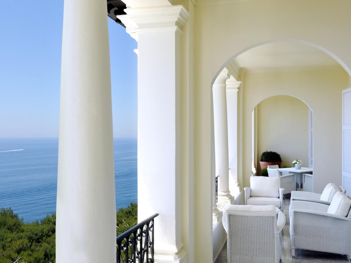 Bedroom terrace at Grand-Hotel du Cap-Ferrat in France