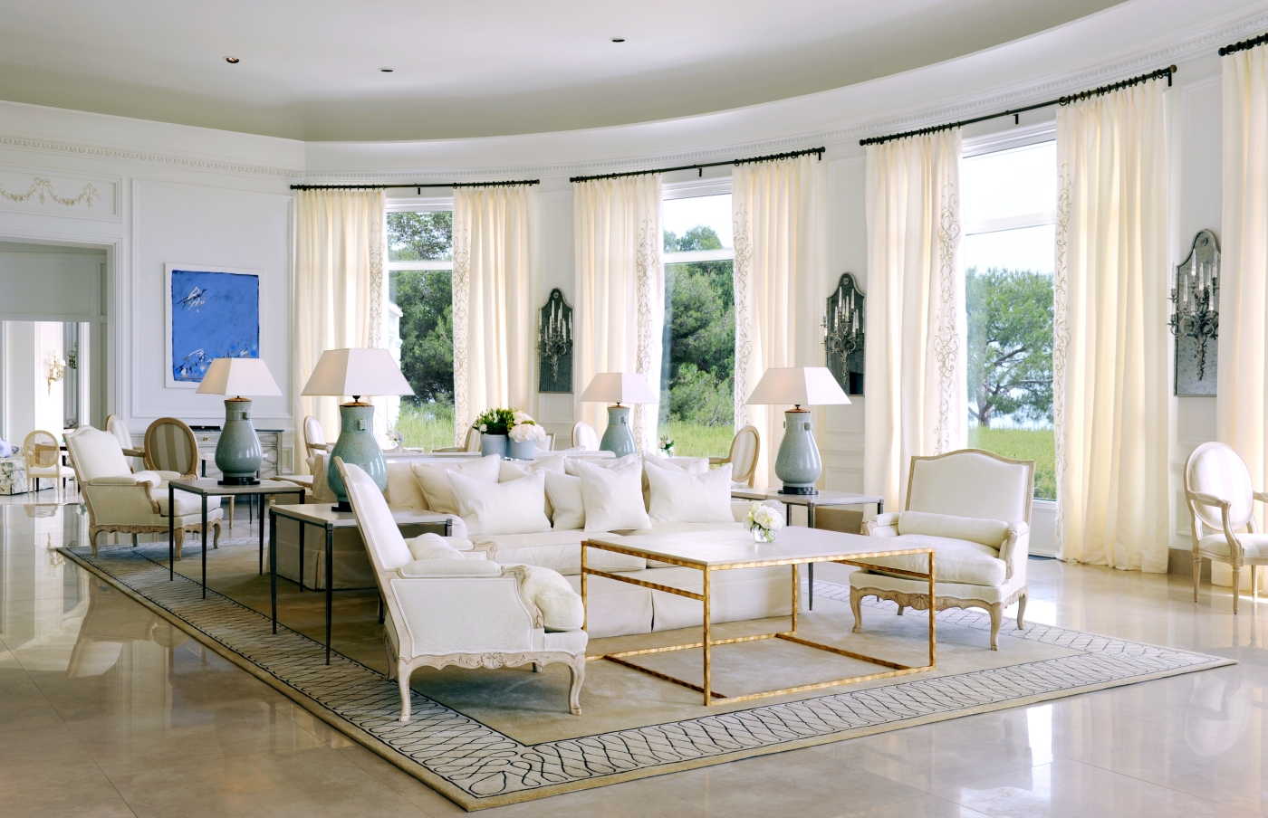Lobby area at Grand-Hotel du Cap-Ferrat in France