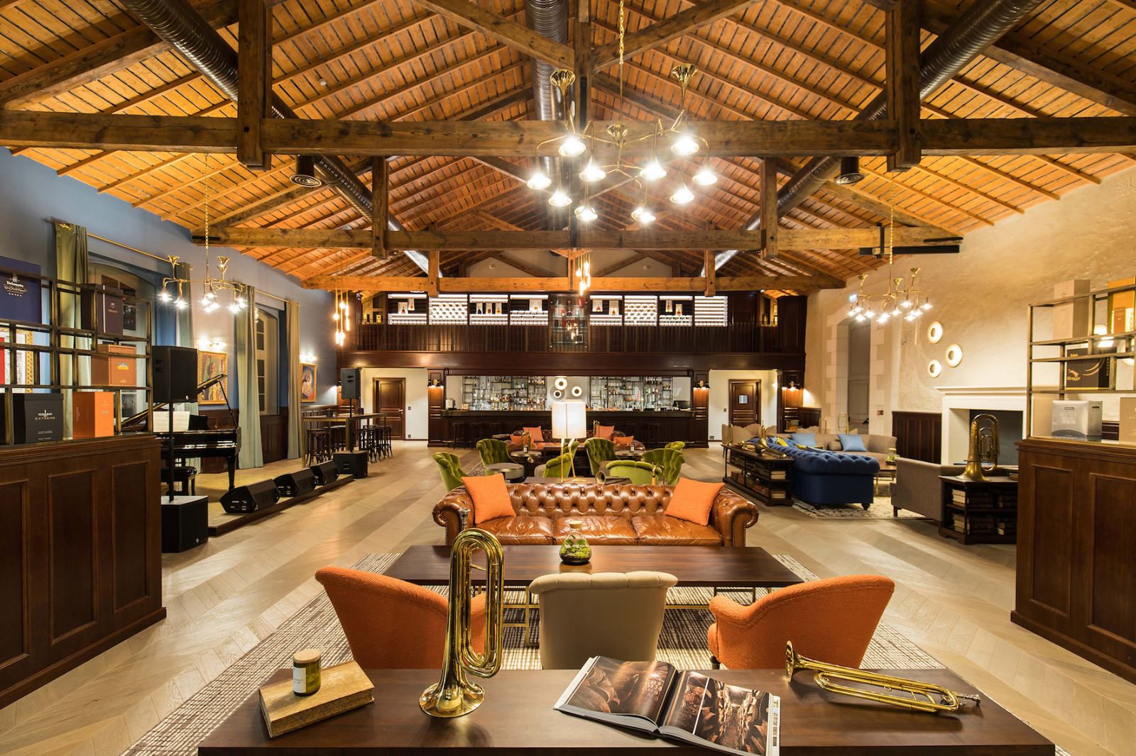 The bar at Hotel Chais Monnet & Spa in South West France