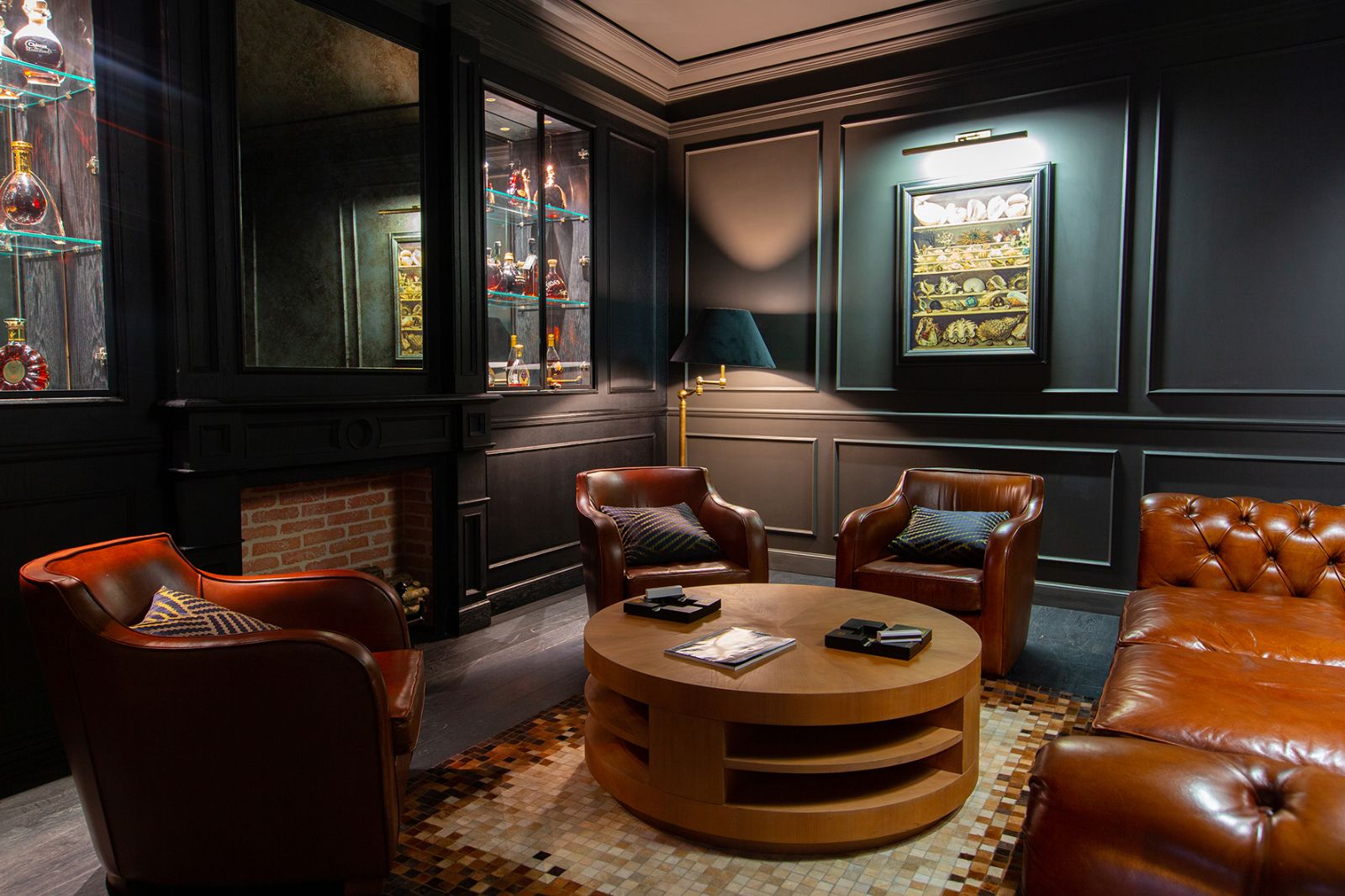 Cigar room at Hotel Chais Monnet & Spa in South West France