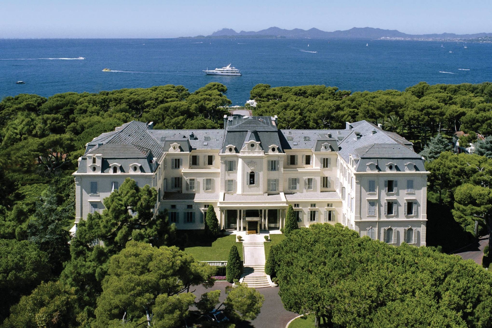 Aerial Exterior view of Hotel du Cap-Eden-Roc in France