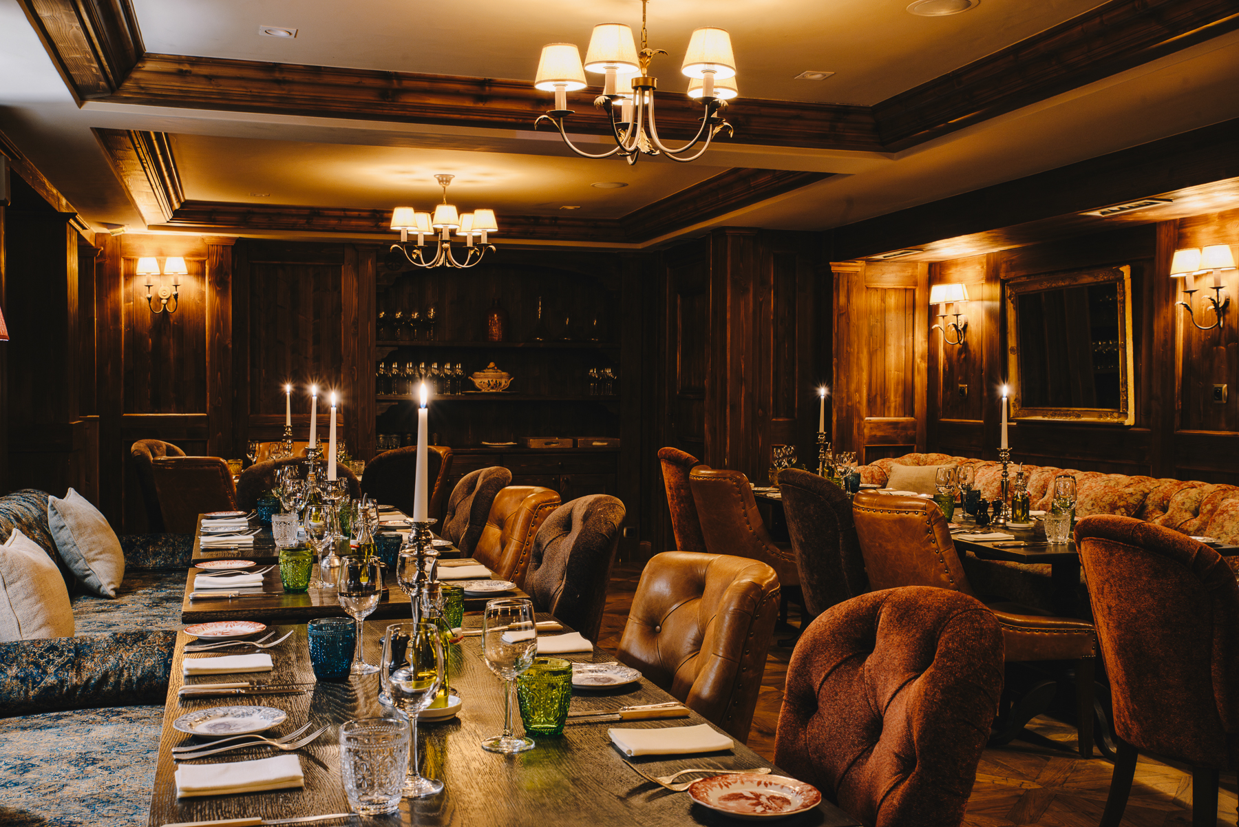 Cucina Angelina restaurant at Hotel Le Portetta in Courchevel
