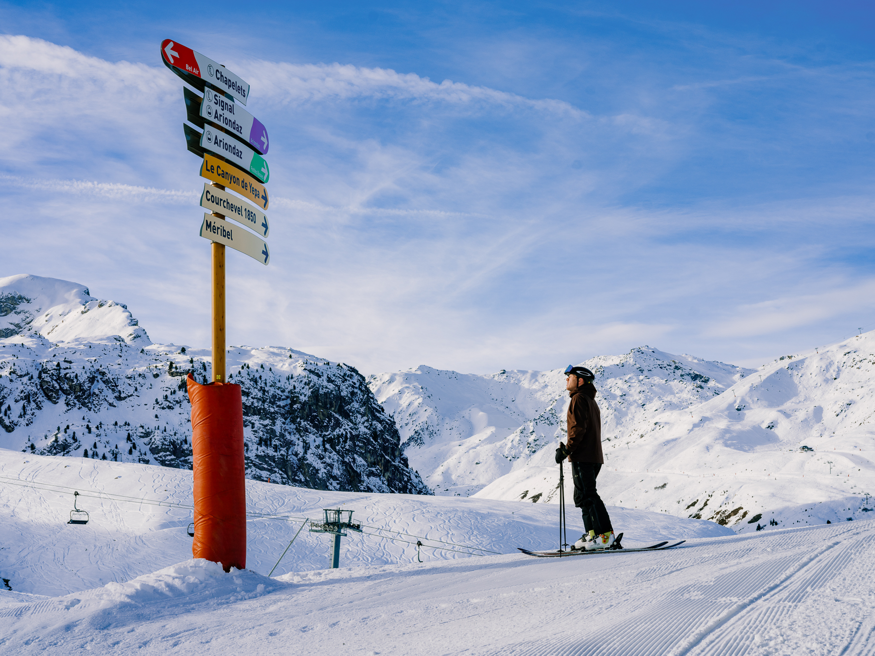 Skiing at Hotel Le Portetta in Courchevel