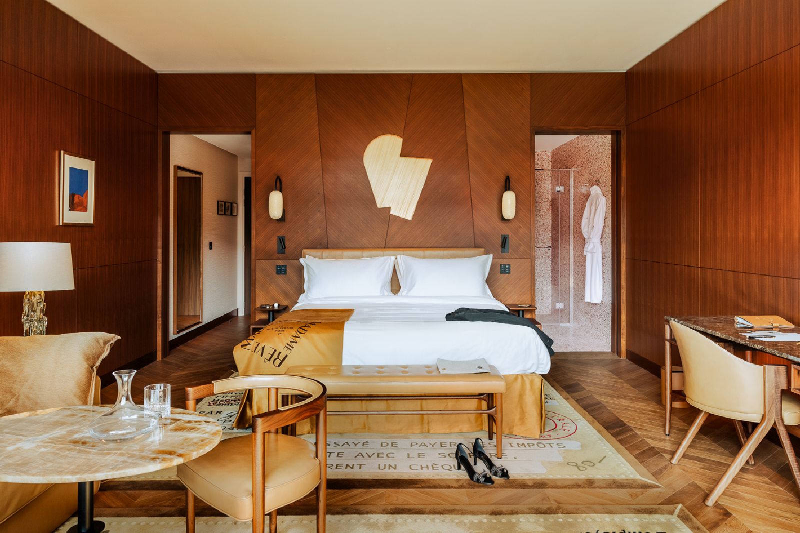 A junior suite at Hotel Madame Reve Paris