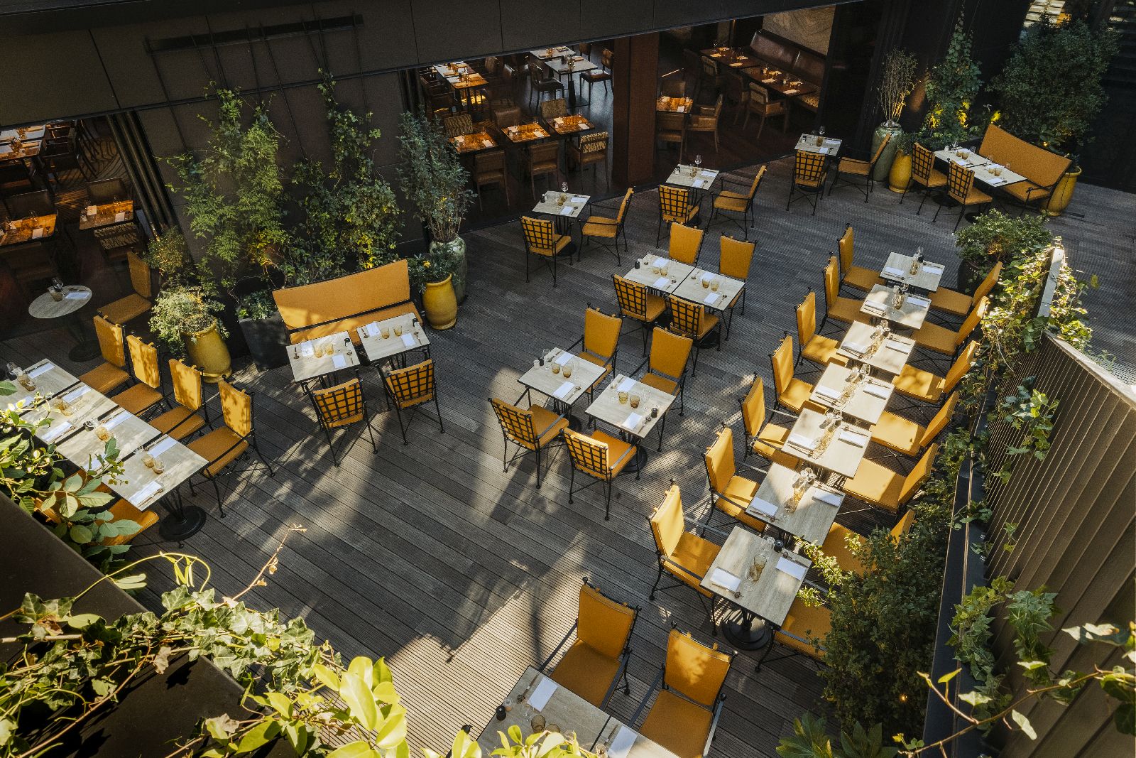 Rooftop restaurant at Hotel Madame Reve Paris