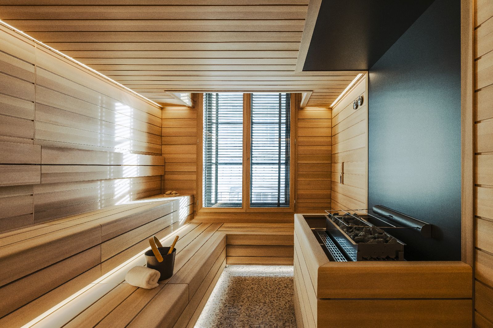 Sauna in the wellness area of Hotel Madame Reve Paris
