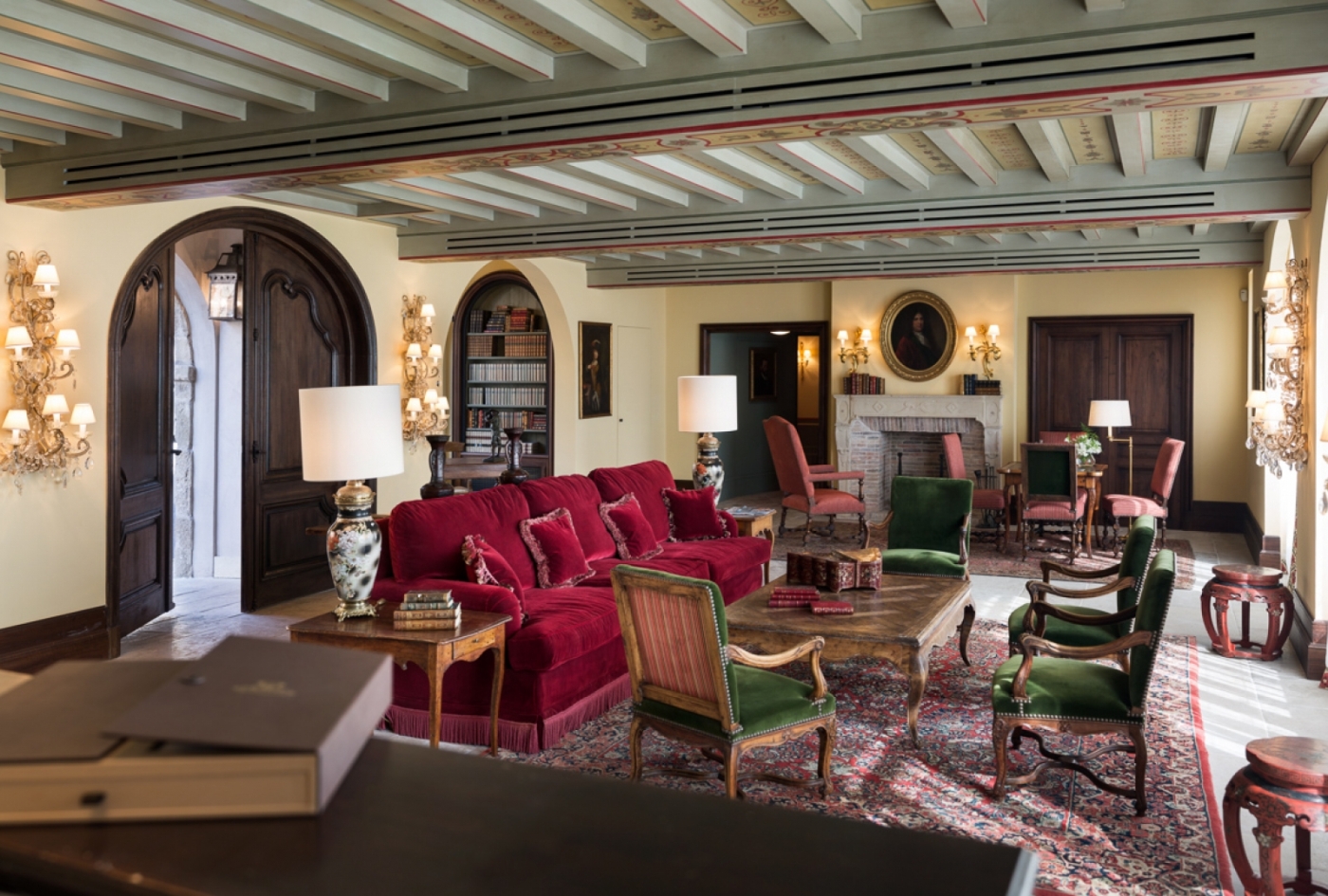 interior of La Bastide de Gordes in France
