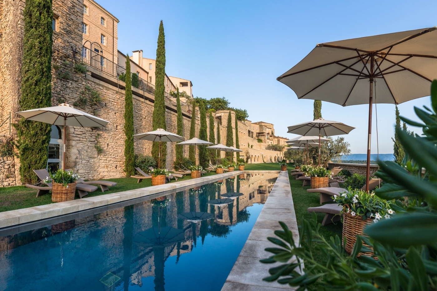 Pool at La Bastide de Gordes in France