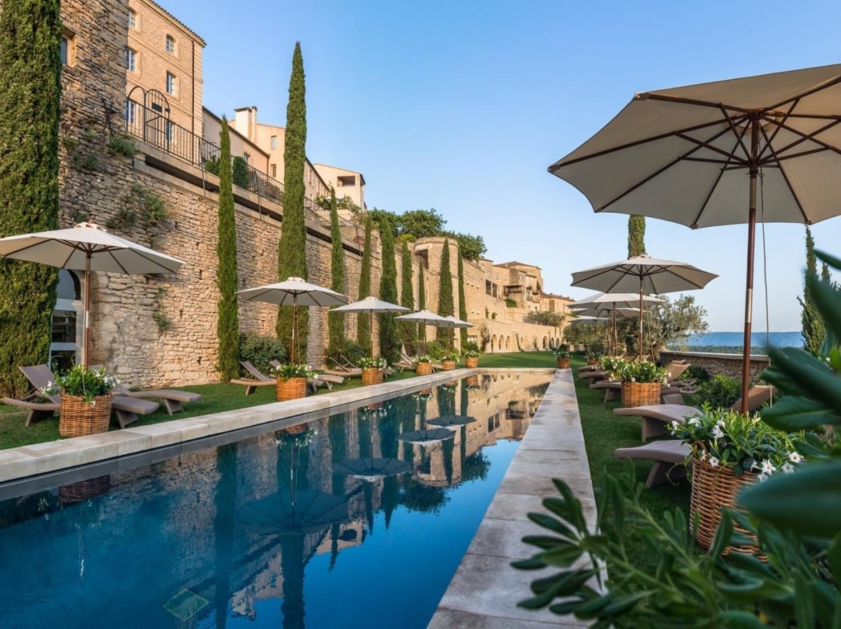 Pool at La Bastide de Gordes in France