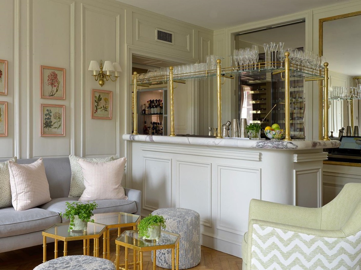 La Botaniste bar at Chateau La Cheneviere in the Normandy region of France