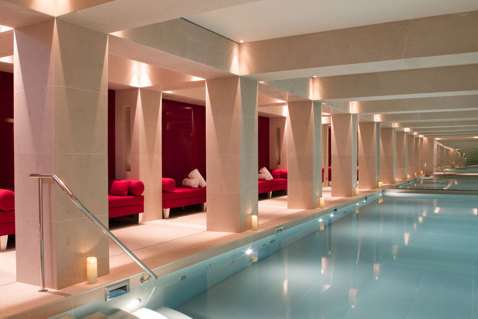 swimming pool in the spa at La Reserve Hotel in Paris