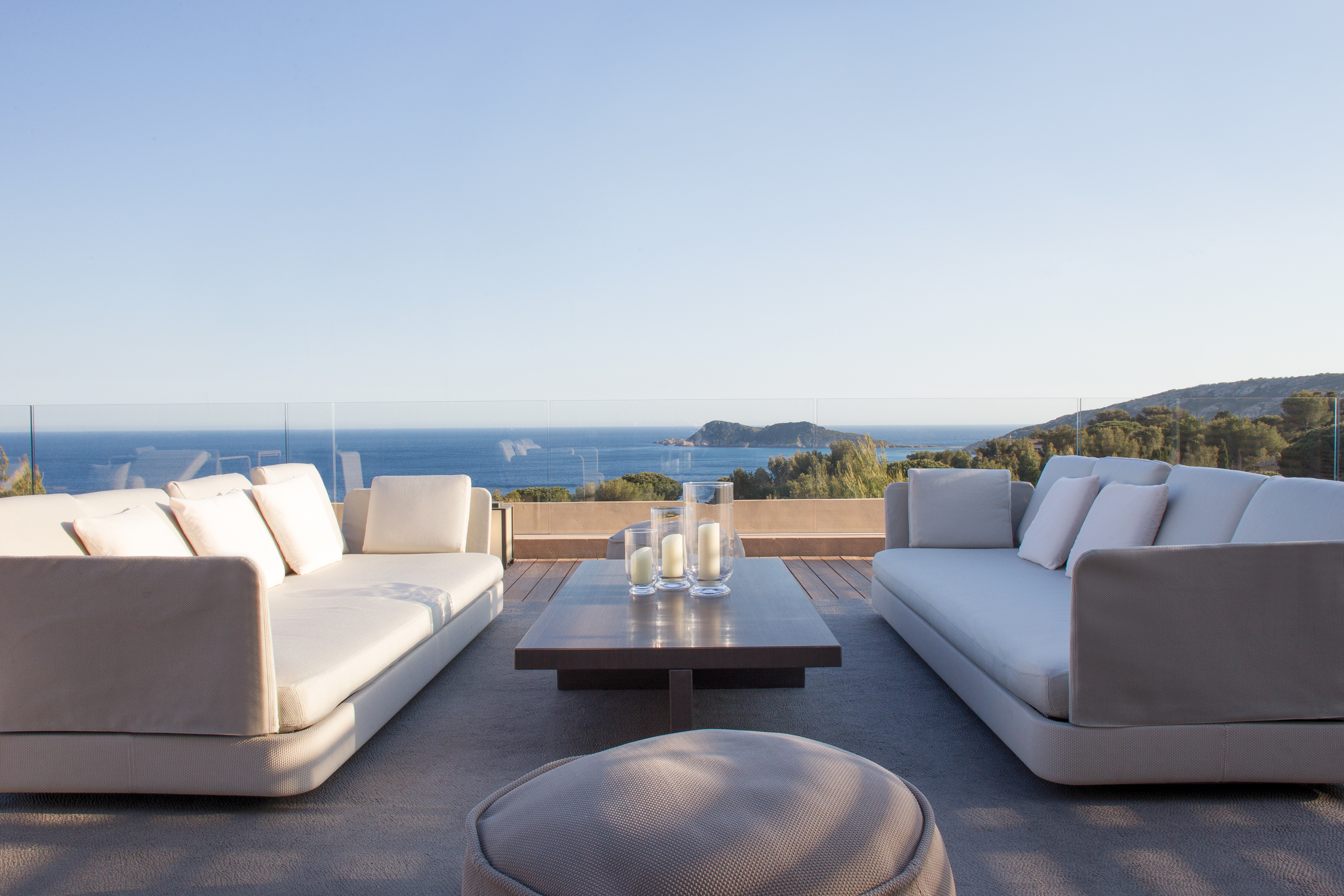 Terrace of the Taillat Suite at La Reserve Ramatuelle, France