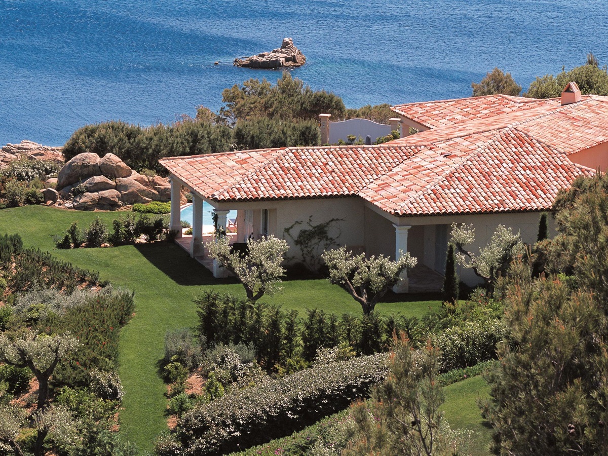 Exteriors of a villa from La Reserve Ramatuelle, France