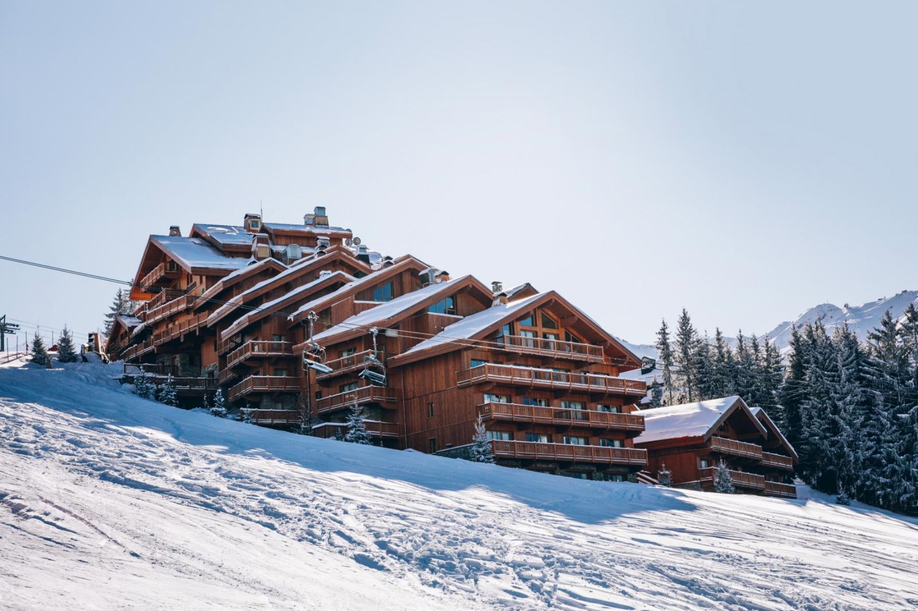 Exterior view of Le CouCou hotel in Meribel